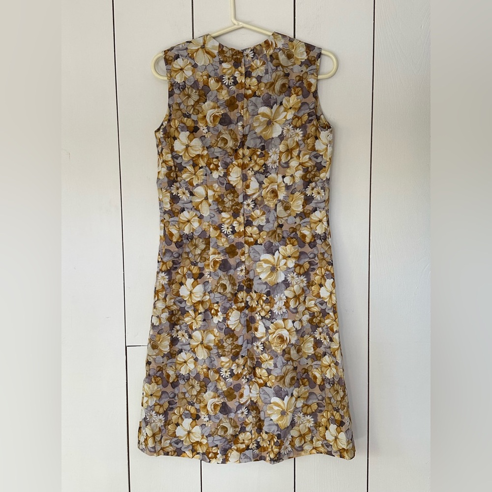 Vintage 60s/70s Mod Floral Dress Sz S - Picture 2 of 9